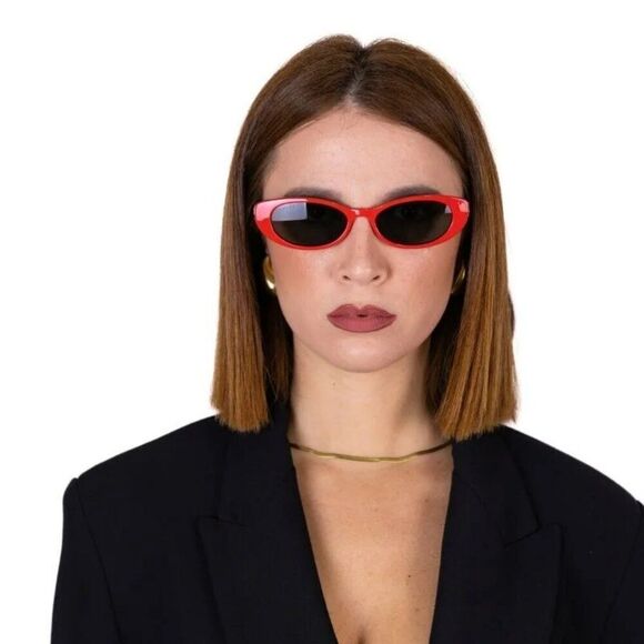 Gucci Women Sunglasses Red Grey Cat Eye GG1680S 005 BRAND NEW main image 4